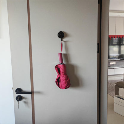 Khdrvok Heavy Duty Vacuum Wreath Cup Hook, Easy to Install and Remove, No Hole Punched,Black- Plated Plished Super Suction for Kitchen，Bathroom and Restroom,2Pack