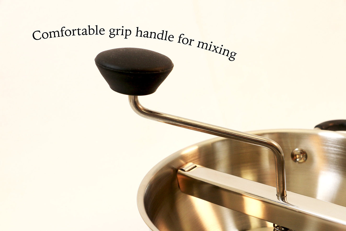 ExcelSteel Food Mill W/3 Grinding Sizes, 17" x 8.25" x 3.75", for Versatile Textures in Soups, Sauces, and Foods, Medium