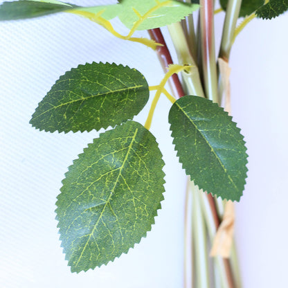 Hananona Black Artificial Roses for Flower Arrangement, 12 Pcs Silk Black Roses Bouquet for Halloween Home Decoration, Faux Black Roses for Halloween and Gothic Decoration