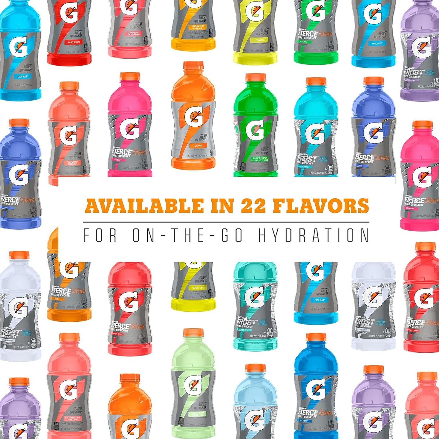 Gatorade Thirst Quencher, Grape Berry, Strawberry Variety Pack, 12 Fl Oz (Pack of 18)