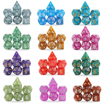 DND Dice Set, 25 X 7 Polyhedral Dice (175 Pieces) for Dungeons and Dragons DND RPG MTG Table Game D4 D6 D8 D10 D12 D20 25 Colors Dice with 1 Large Flannel Bag