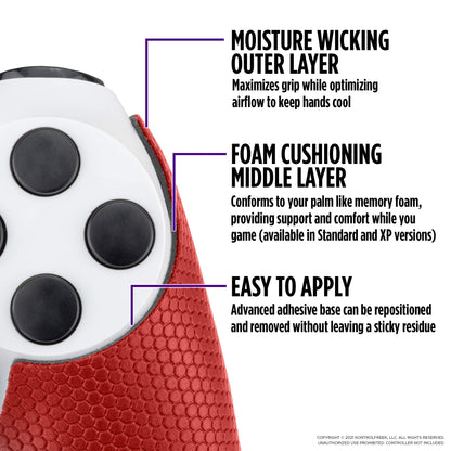 KontrolFreek FPS Freek Inferno Performance Kit for PlayStation 4 Controller (PS4) | Includes Performance Thumbsticks and Performance Grips | Red