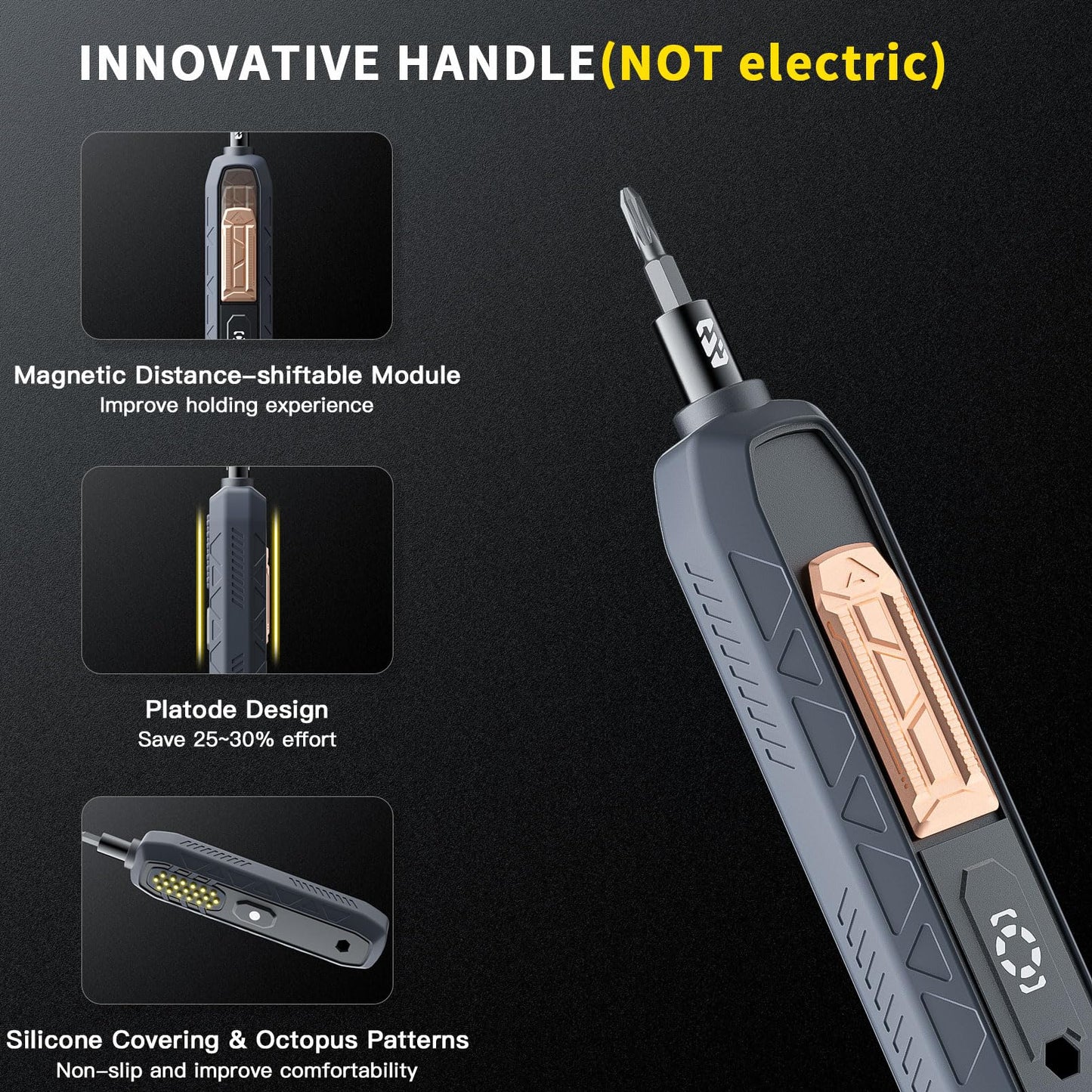 Faireach MANUAL 180 in 1 Screwdriver Set, Precision Screwdriver Set with Pick-up Screwdriver Bits, Quintic-Fold and Case Design, Magnetic Repair Tool Kit for iPhone MacBook Computer Laptop