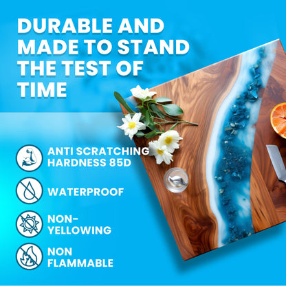 Epoxy Resin Art Resin Crystal Clear Formula- The Artist's Resin for Coating, Casting, Resin Art, Geodes, Tabletop, Bar Top, Live Edge Tables, River Tables- Non-Toxic -1 Gallon Kit