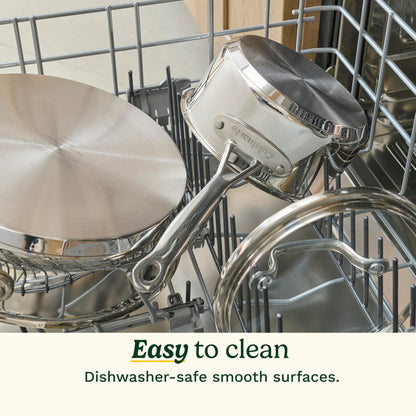 Cuisinart 77-11G Stainless Steel 11-Piece Set Chef's-Classic-Stainless-Cookware-Collection