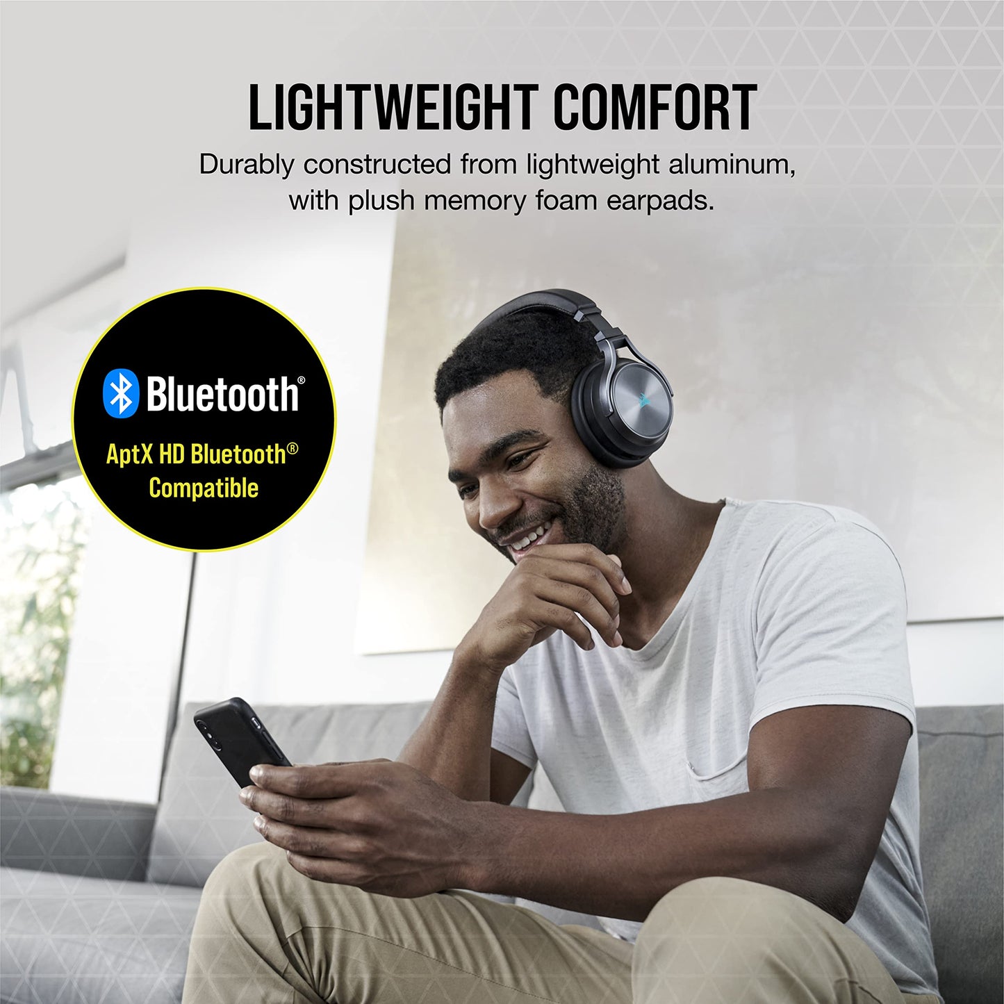 CORSAIR VIRTUOSO RGB WIRELESS XT Multiplatform Gaming Headset With Bluetooth - Dolby Atmos - Broadcast Quality Microphone - iCUE Compatible- PC, Mac, PS5, PS4, Nintendo Switch, Mobile - Black