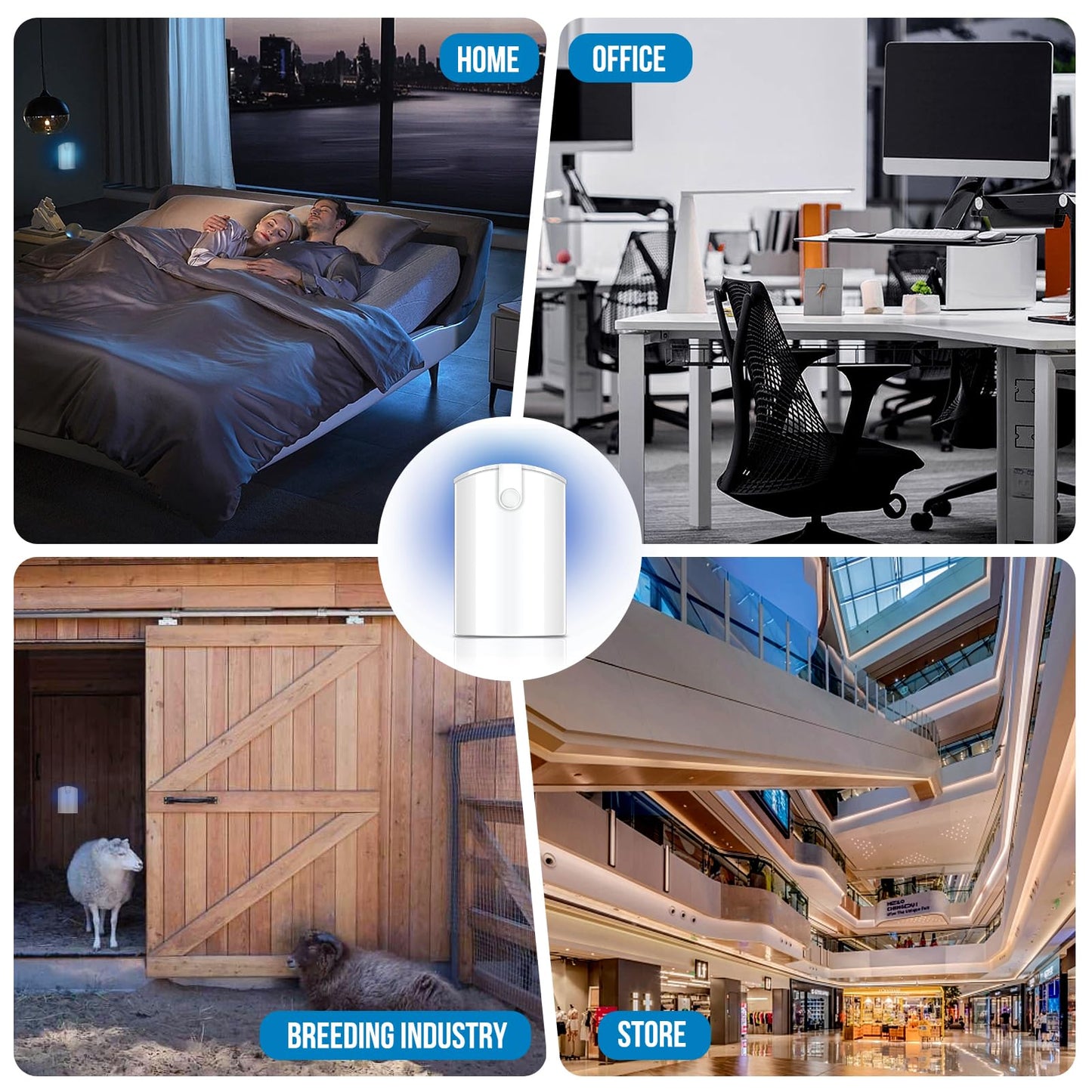 Flying Insect Trap Indoor, Plug-in Fruit Fly Trap for Indoor, Mosquito Killer Gnat Moth Fly Catcher with Night UV Light, Mosquito Attractant Bug Zapper for Home, Office (1 x Device & 4 x Refills)