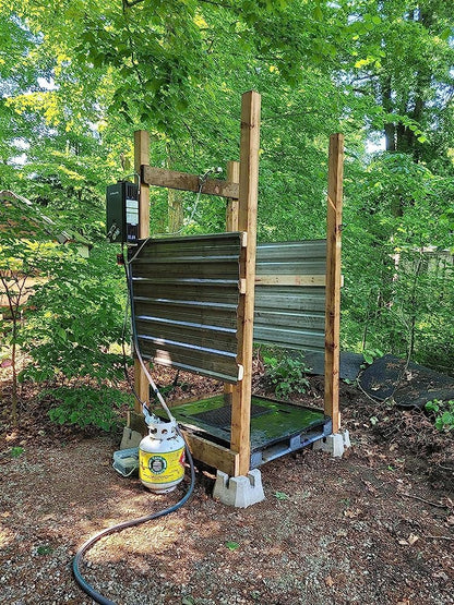 GASLAND Outdoors BE158B 1.58GPM 6L Portable Gas Water Heater, Instant Propane Heater, Overheating Protection, Easy to Install, Use for RV, Cabin, Barn, Camping, Boat, Black