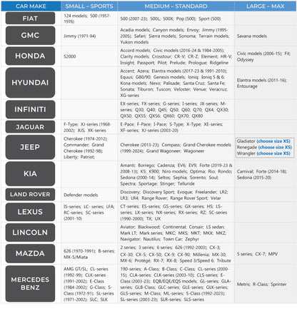 EzyShade Windshield Sun Shade with Shield-X Reflective Technology. See Size-Chart with Your Vehicle. Foldable 2-Piece Car Sunshades Reflect UV Sun and Heat and Protect Your Car. Standard (Medium) Size