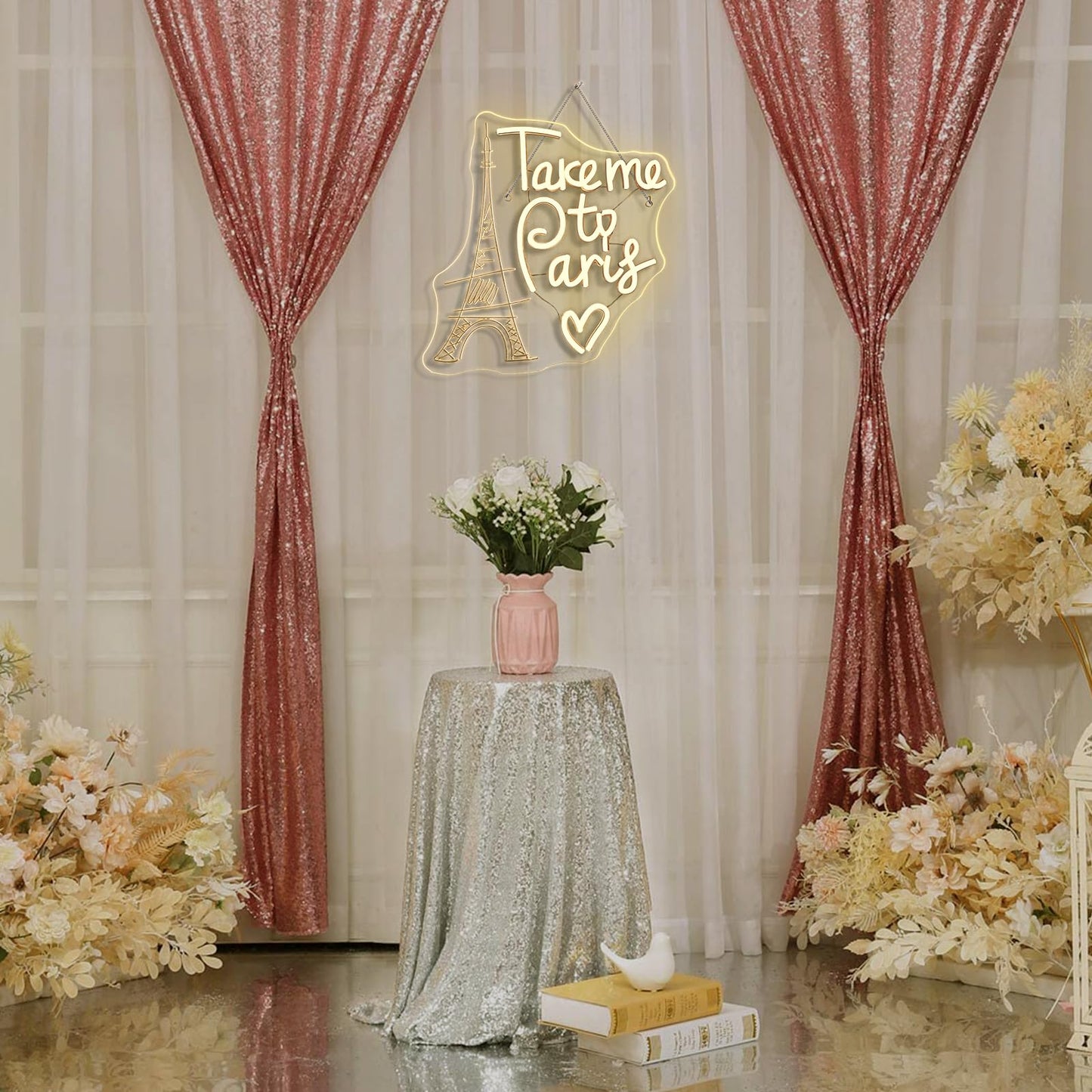 This Must Be The Place Neon Sign Warm White Letter Led Signs for Wall Decor Usb Word Light Up Signs for Bedroom Salon Man Cave Beer Home Bar Wedding Birthday Party Decor Gifts