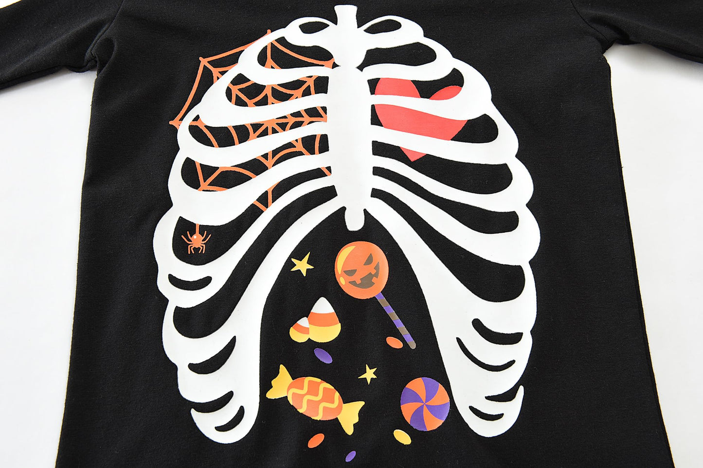 Kids Pajamas for Boys Skeleton Glow-in-The-Dark Cotton Sleepwear Toddler Pumpkin Clothes Halloween Outfit Size 10