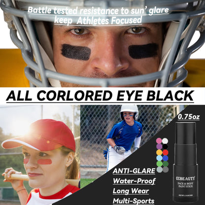 CCbeauty Witch Green Face Paint Stick, Face Painting Kit, Dark Green Cream SFX Makeup Foundation, Professional Body Paint for St. Patrick's Day, Halloween Costume Party, Grinch Hulk Monster Makeup