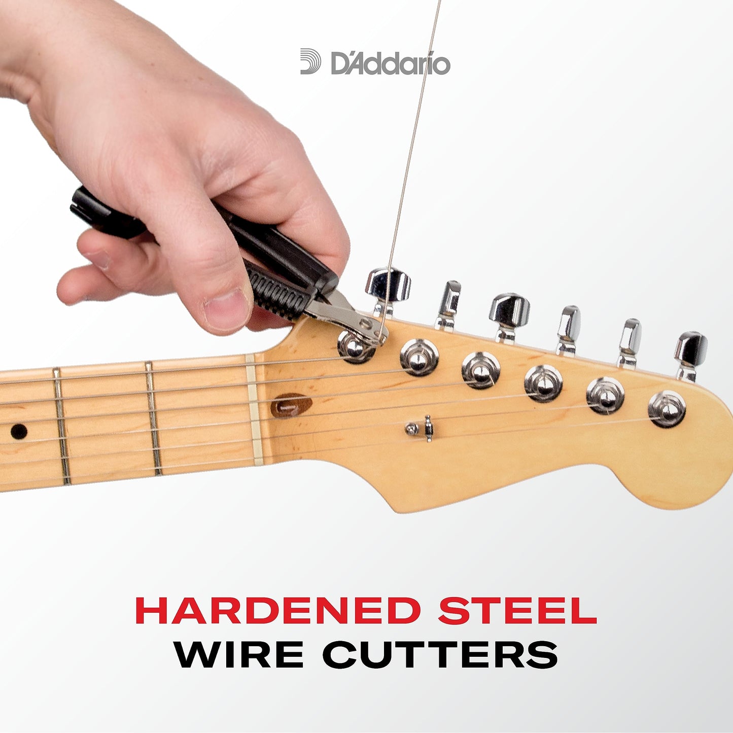 D'Addario Accessories Pro-Winder Guitar String Winder, Cutter, Bridge Pin Puller - All in One Guitar Tool - Black