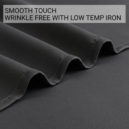 Joydeco Door Curtain for Closet Doors 78 Inches Long 1 Panel, Blackout Doorway Curtain for Open Closet Bedroom, Room Divider for Privacy (Grey, 40Wx78L)