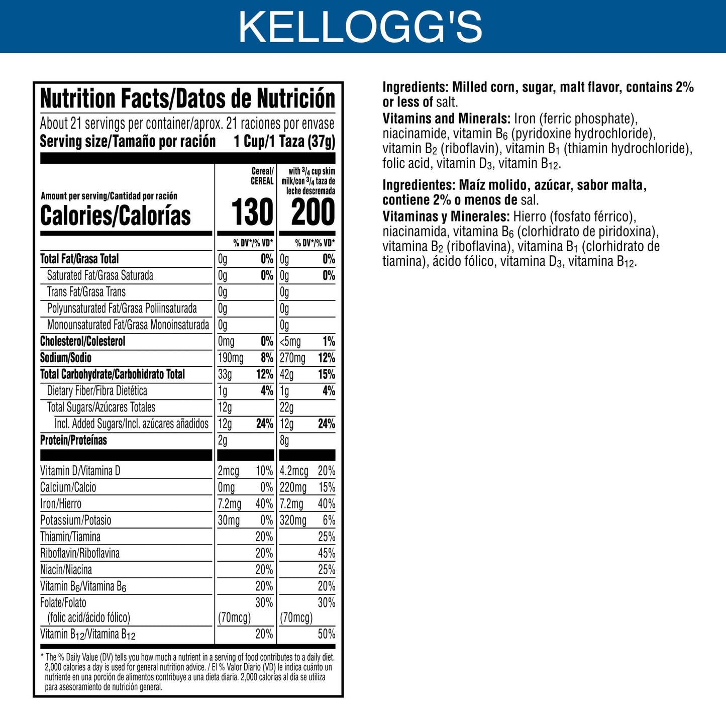 Kellogg's Frosted Flakes Breakfast Cereal, Fat Free, Giant Size, 28.5 oz