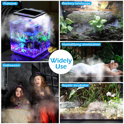 FITNATE Mist Maker, Upgraded Fogger Water Fountain Pond Fog Machine Atomizer for Halloween Gatherings, Festivals, and Other Holidays, with Ceramic Disc Tools