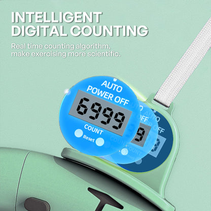 Leann L!fe 11+1 Spare Knots Waist 36" with Counter, Smart Weighted Hula Hoop for Adults Weight Loss, Infinity Hoop, Children Adult Home Outdoor Fitness Exercise, Abdominal Toner, Green