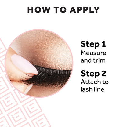 Eylure Press On Pre-Glued False Eyelashes, Wispy Light Texture Lash, No.117, 1 Pair