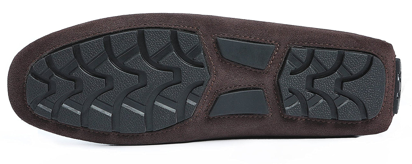 Go Tour New Mens Casual Loafers Moccasins Slip On Driving Shoes Brown 10.5/45