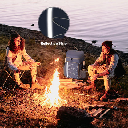 Maelstrom Cooler Backpack,50 Can Backpack Cooler Leakproof,Insulated Soft Cooler Bag,Camping Cooler,Beach Cooler,Ice Chest Backpack,Lightweight Travel Cooler Lunch Backpack for Hiking,Shopping,Blue