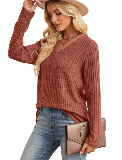 Fall Outfits for Women 2025 Fashion Long Sleeve Shirts Winter Clothing Fall Sweaters 2025 Trendy Halloween Caramel M