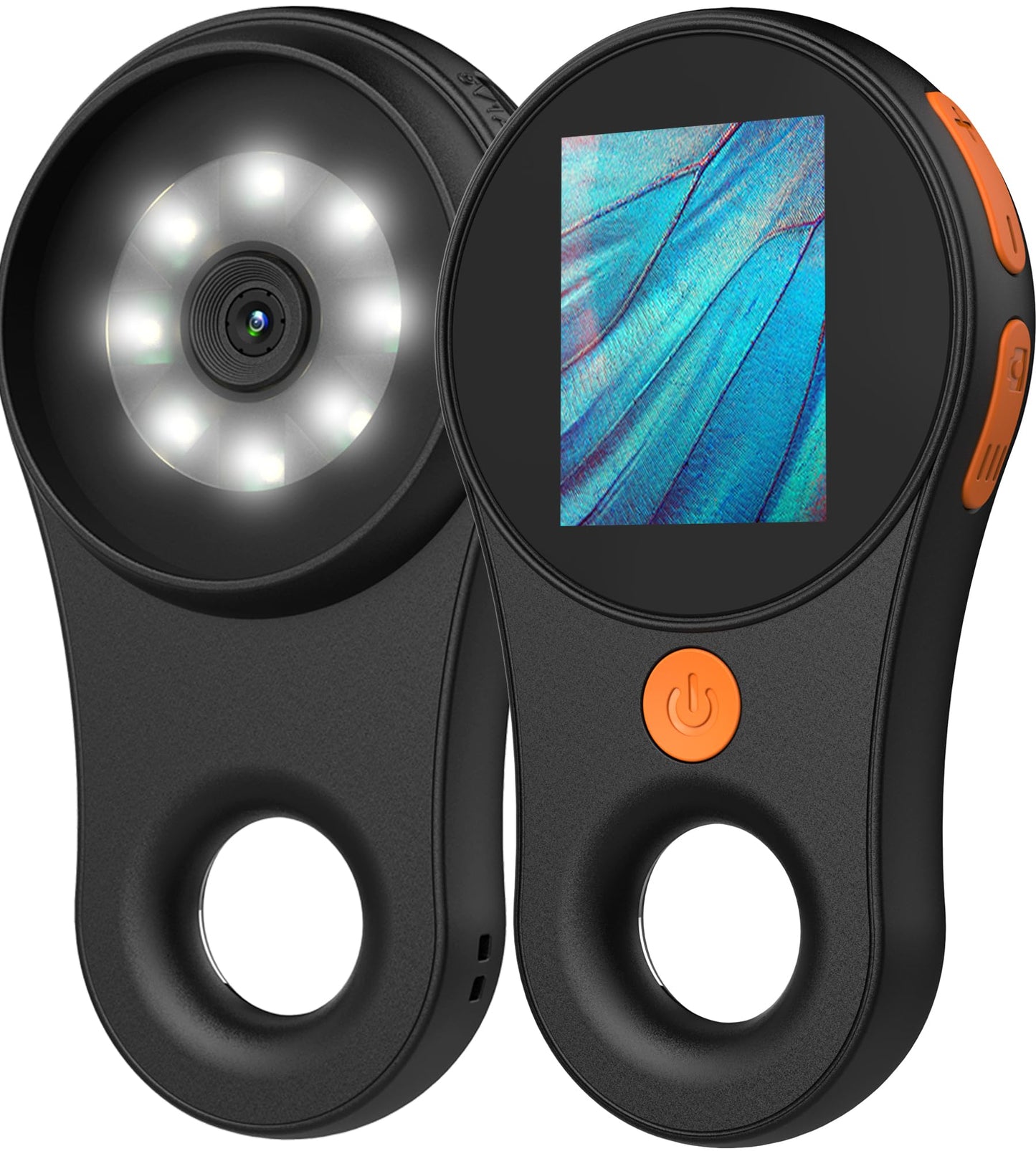 Digital Microscope Handheld 2.0 inch IPS Color Screen,Portable Digital Magnifying Glass 500x,Marco Microscope for Kids,Built-in 8LED Lights,USB Compatible with PC Windows, Mac OS