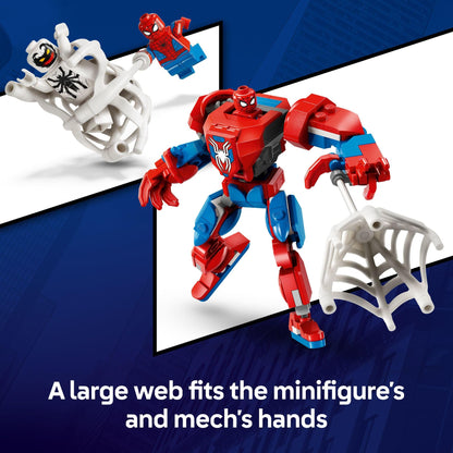 LEGO Marvel Spider-Man Mech vs. Anti-Venom Building Toy Set - Spider-Man Toy for Kids, Boys and Girls, Ages 6+ - Buildable Action Figure - Superhero Gift for Birthday - 76308
