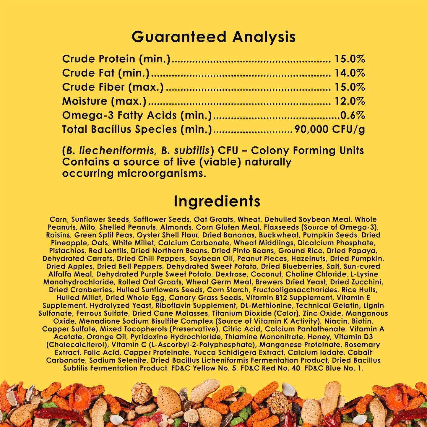 Kaytee Fiesta Parrot Food, Nutritious and Fun Blend, Supports Skin, Feather, Digestion, Brain and Heart Health, 4.5 pounds