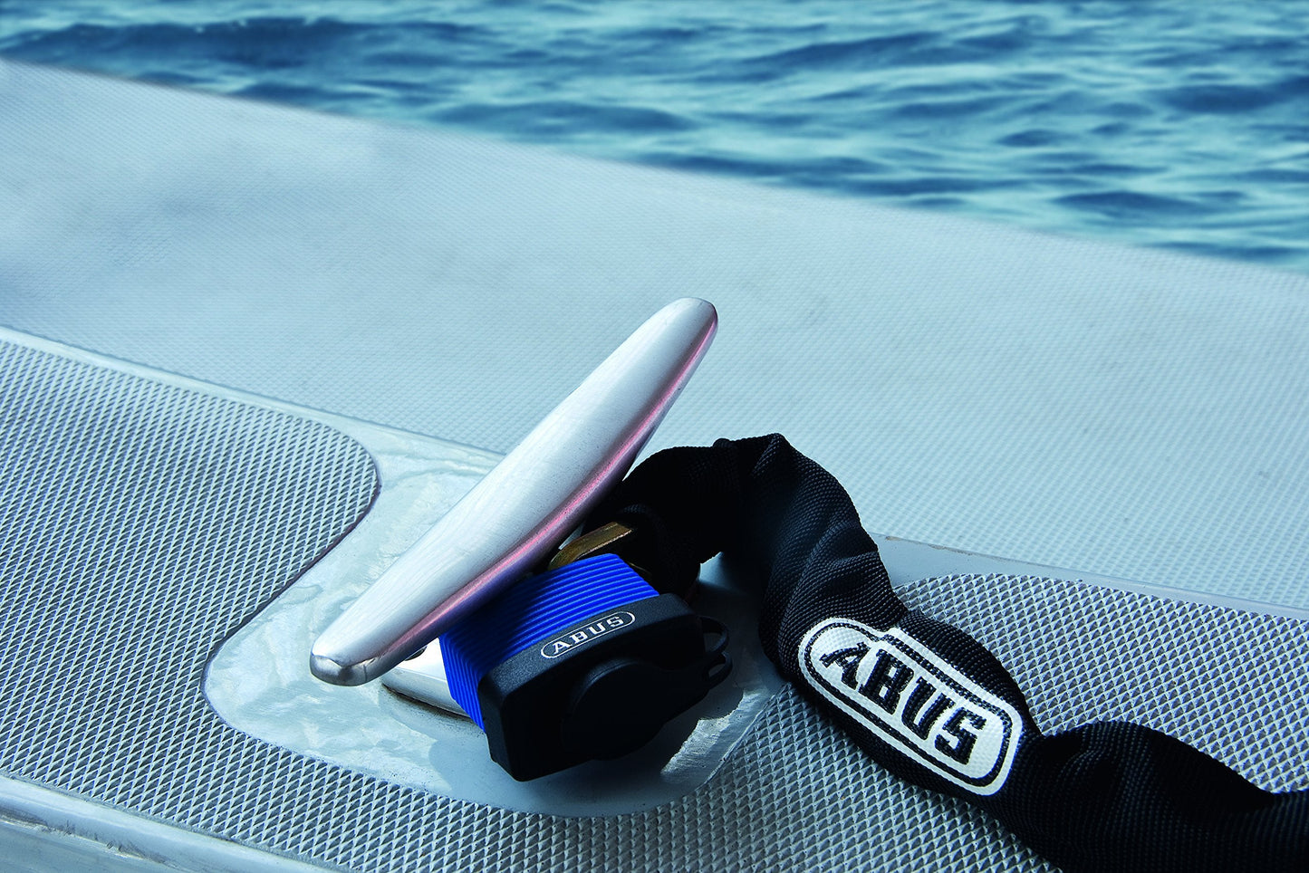 ABUS 70IB/45 KD Solid Brass Weatherproof Padlock Keyed Different with Stainless Steel Shackle, Blue