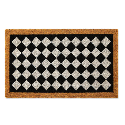 DII Natural Coir Geometric Modern Outdoor Door Mat, Front Porch Décor, 17x29, Harlequin