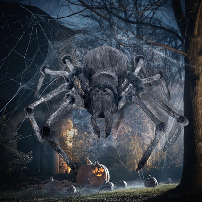 JOYIN Halloween Outdoor Decorations Giant Spider, 45” Scary Large Spider Halloween Decor Outside, Indoor Party Supplies, Yard Lawn Garden Haunted House Prop
