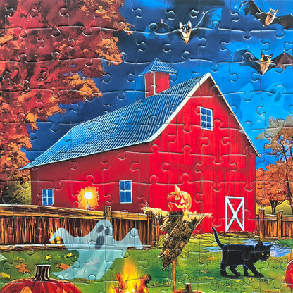 Halloween Puzzles 300 Pieces for Adults Large Piece - Light a Jack-o'-Lantern