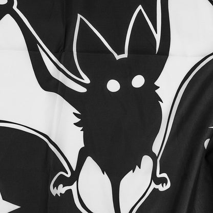 LB Spooky Halloween Shower Curtain Decor, Gothic Horror Halloween Black and White Bats Shower Curtains 72X79 inch Polyester Fabric Bathroom Decoration Bath Curtains Hooks Included