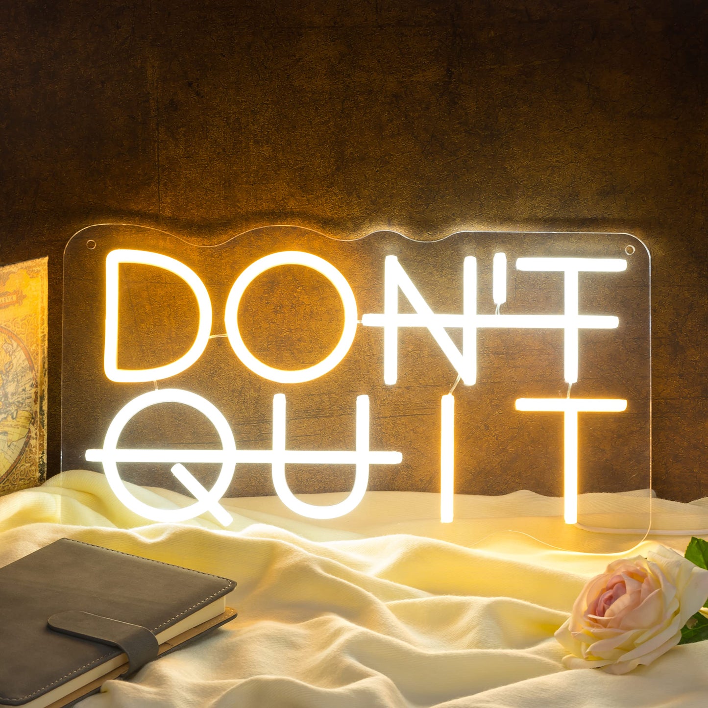 Don't Quit LED Neon Sign for Wall Decor, DO IT Neon Lights Party Decorations, USB Powered Switch Neon Lights lighting adjustable for Office Room, Gym Room, Man Cave, Gamer Room