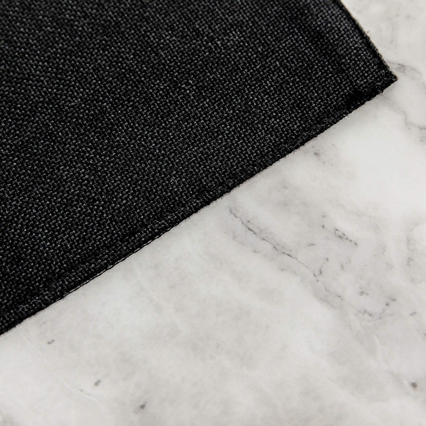 Home Brilliant Black Placemats Set of 6 Heat Resistant Dining Table Fall Halloween Place Mats Kitchen Cloth Table Mats, Black