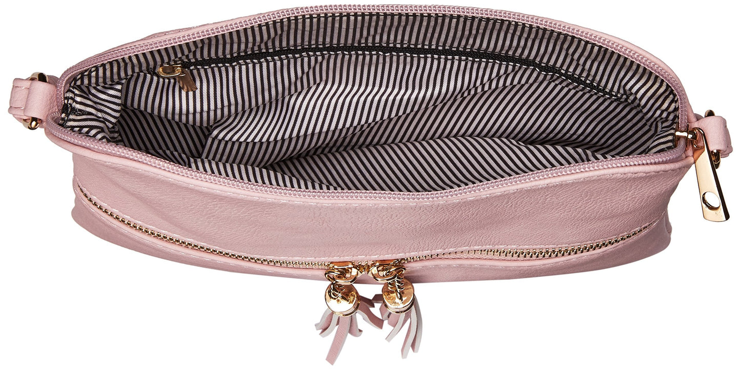 DELUXITY Lightweight Medium Crossbody Bag with Tassel