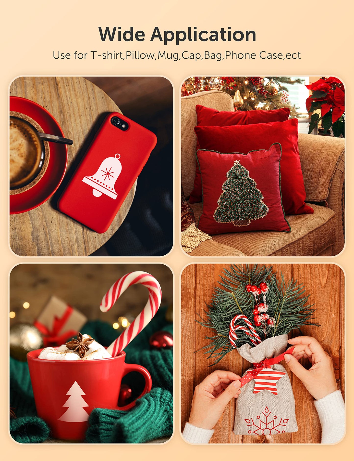 Hiipoo Sublimation Ink Refilled Bottles with Heat Tape Refill for ET2400 XP4105 XP4100 ET2720 ET2760 ET2750 ET4800 ET-2800 ET-2803 ET-2850 Inkjet Printers Heat Press Transfer on Mugs T-Shirts（BCMY）