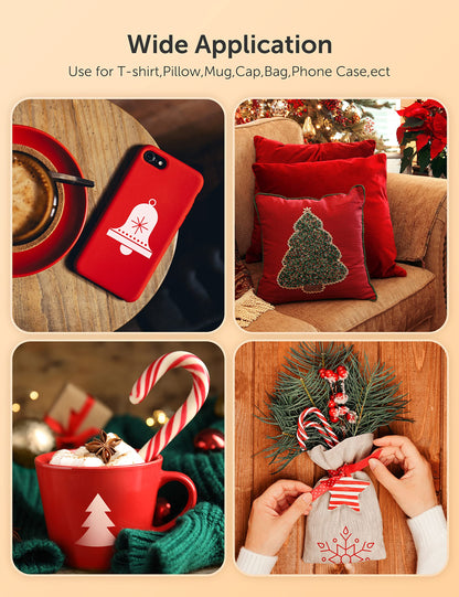 Hiipoo Sublimation Ink Refilled Bottles with Heat Tape Refill for ET2400 XP4105 XP4100 ET2720 ET2760 ET2750 ET4800 ET-2800 ET-2803 ET-2850 Inkjet Printers Heat Press Transfer on Mugs T-Shirts（BCMY）