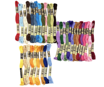 DMC 117F25-PC36 Embroidery Popular Colors Floss Pack, Colors may vary, 8.7-Yard, 36/Pack
