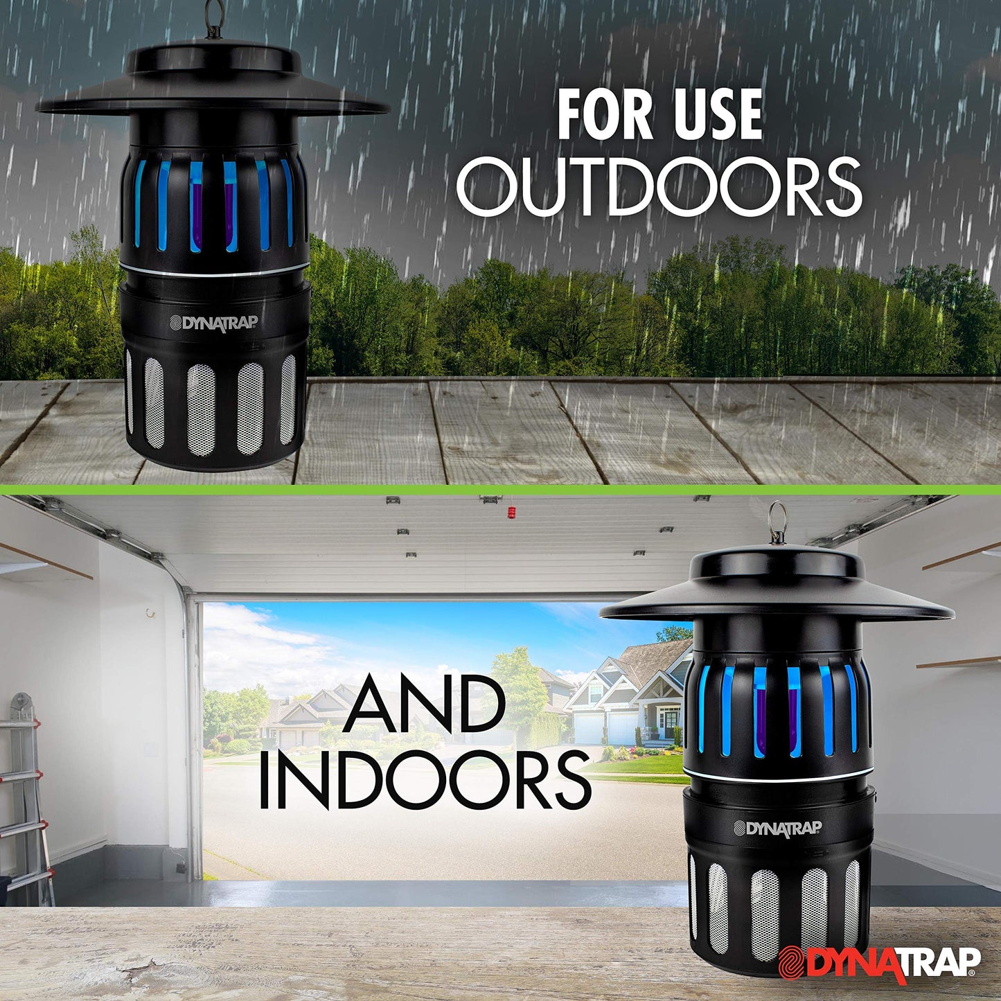 DynaTrap DT1050SR 1/2 Acre Mosquito & Flying Insect Trap – Kills Mosquitoes, Flies, Wasps, Gnats, & Other Flying Insects - Bug Zapper Alternative - Black