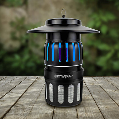 DynaTrap DT1050SR 1/2 Acre Mosquito & Flying Insect Trap – Kills Mosquitoes, Flies, Wasps, Gnats, & Other Flying Insects - Bug Zapper Alternative - Black