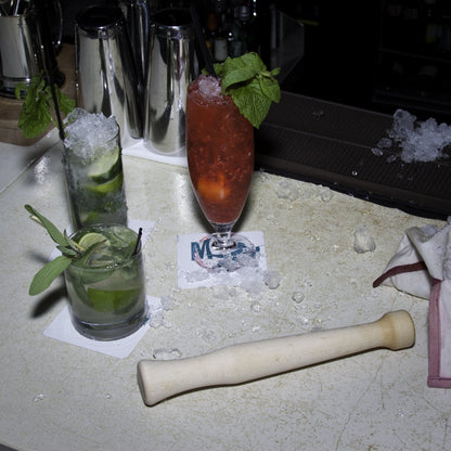 Fletchers' Mill Muddler, Cocktail Muddler, Solid Wood, Ideal Bartender Tool for Old Fashioned, Mojitos - 11 Inch