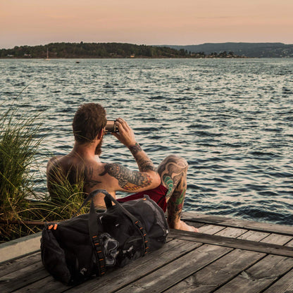 Fitdom 90L Large Mesh Duffle Bag for Scuba Dive or Snorkel Equipment. Best for Water Sports & Beach Activities like Swimming, Diving & Snorkeling. Perfect for Travel, Storage Swim Gym Gears & Balls