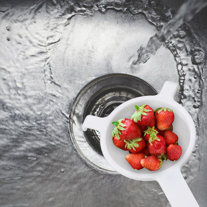 HIC Kitchen Double-Ear Fine Mesh Strainers, BPA Free, Set of 4 Sizes Includes 3, 4, 5.5, and 7-Inch Diameter