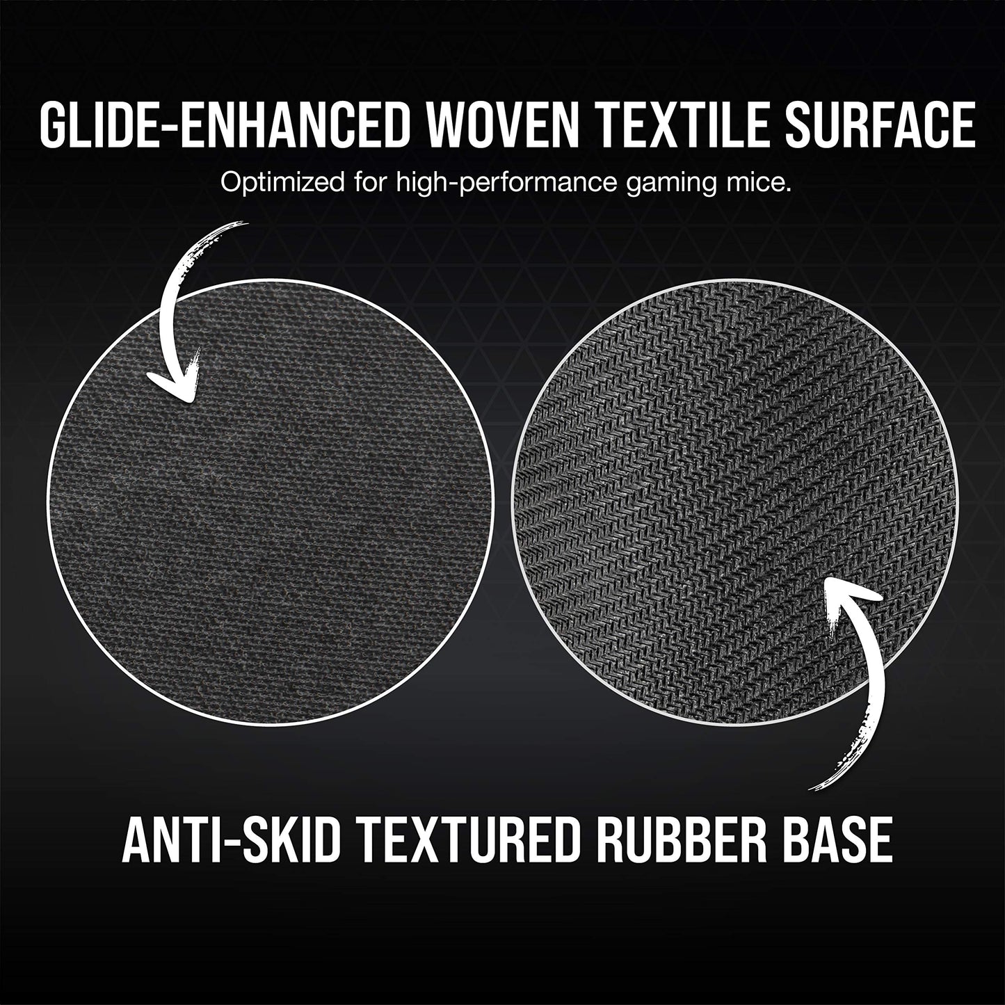 CORSAIR MM700 RGB Extended Cloth Gaming Mouse Pad - 36.6" x 15.8" - 360° RGB Lighting - Two USB Port Hub - Thick Rubber - Black