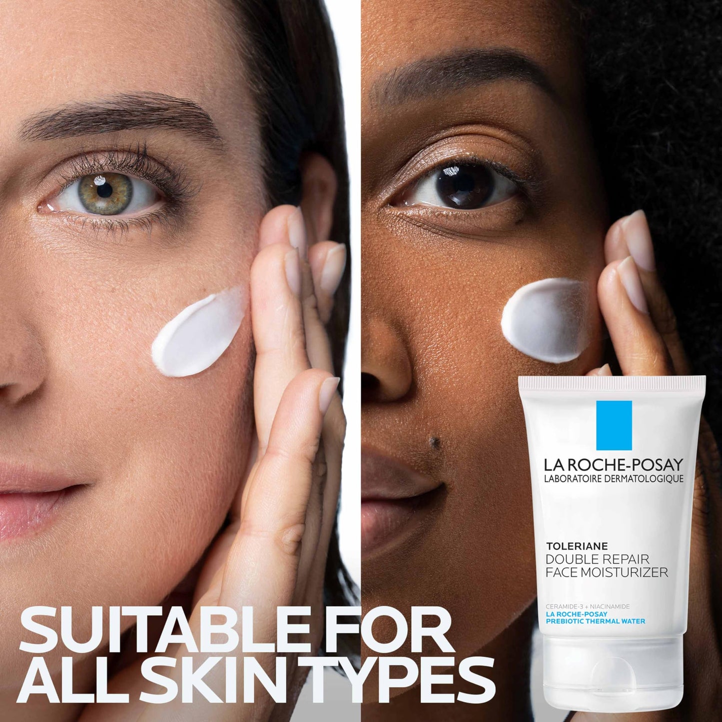La Roche Posay Toleriane Double Repair Face Moisturizer, Daily Moisturizer Face Cream with Ceramide and Niacinamide for All Skin Types, Oil Free, Fragrance Free