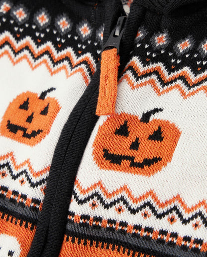 Gymboree,and Toddler Long Sleeve Zip Up Hoodie,Pumpkin Black,7