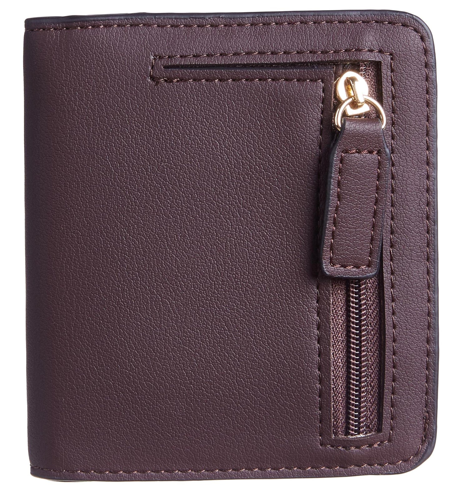 Gostwo Small Wallet for Women, RFID Blocking Wallet, Credit Card Holder Wallet, Compact Bifold Luxury Genuine Leather Pocket Passport Wallet Ladies Girls Mini Purse Travel with ID Window, Coffee