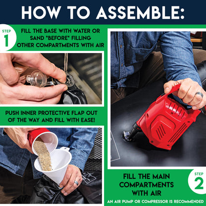 Franklin Sports Kids Football Target Toss Game with 3 Target Holes - 2 7.25" Footballs Included with Pump - 45" Tall