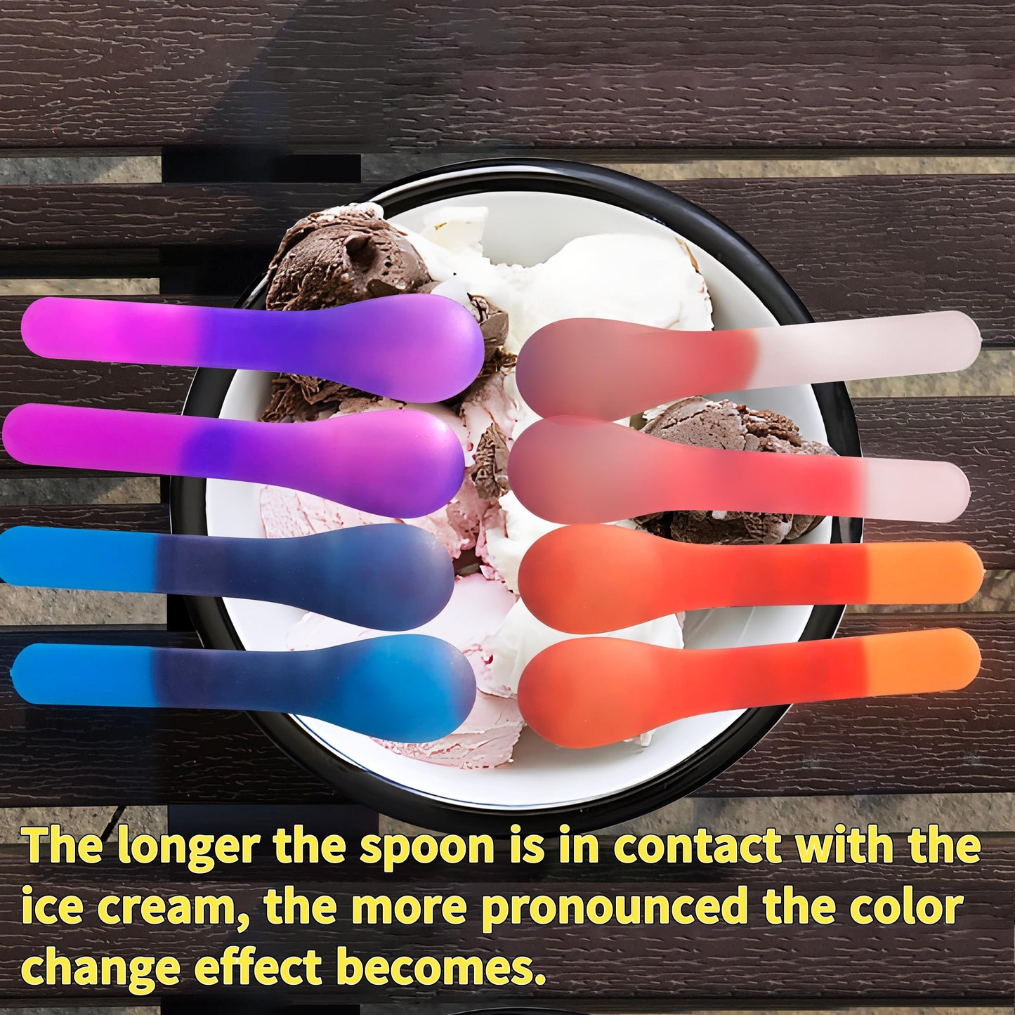 40 Color-Changing Dessert Spoons -Birthday Celebration Spoons-Great for Parties-Reusable-Individually Wrapped!